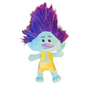 Dreamworks Trolls World Tour ~ "Branch" 8 inch Plush Stuffed Toy ~ Purple Hair